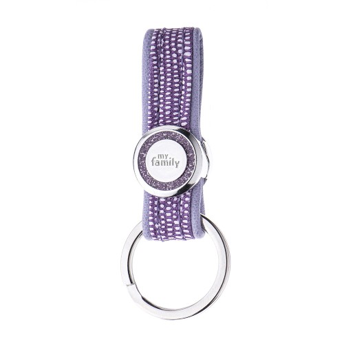 Breloc VIOLET GLITTER SAINT TROPEZ KYERING