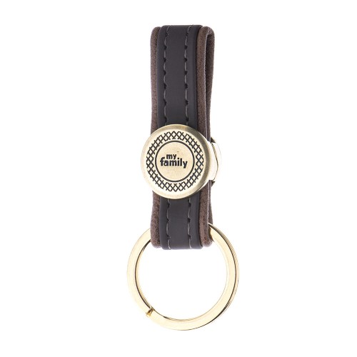 Breloc BROWN BILBAO KEYRING ENGLISH BRASS..