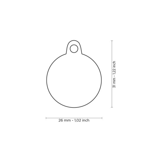 Медальон MEDIUM CIRCLE SAINT TROPEZ BLACK