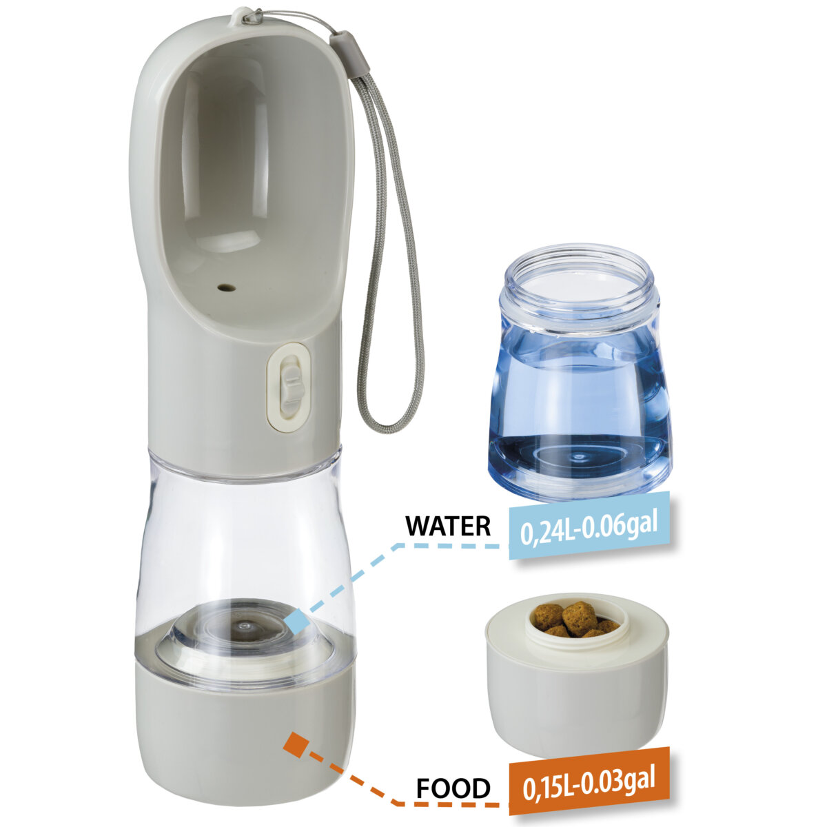 PA 5509 Походная бутылка-поилка для воды и еды.