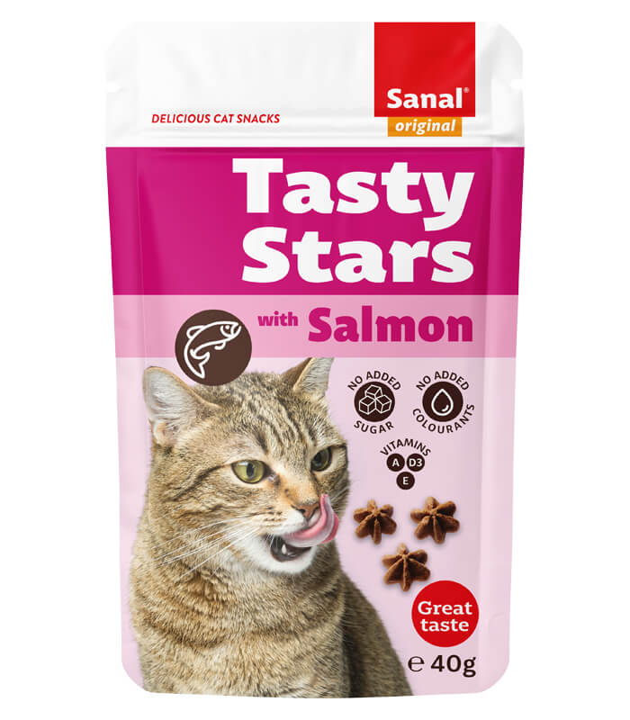 Cumpara  Tratează - SANAL Cat Tasty Stars Salmon..