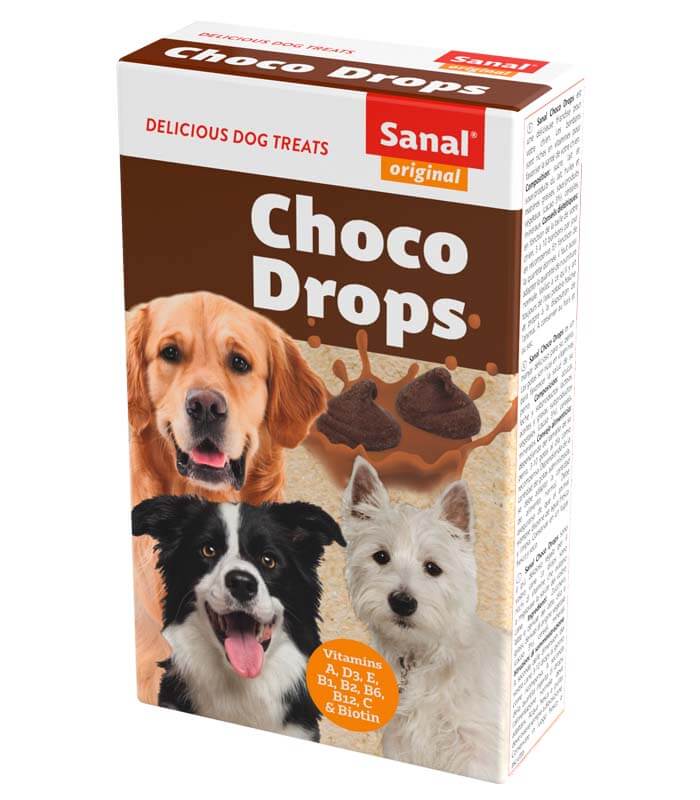 Cumpara  Tratamente - SANAL Dog Choco Drops 125g..