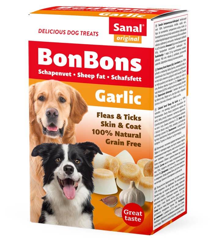 Cumpara  Tratamente - SANAL Dog Sheep Fat BonBons Garlic 150g..