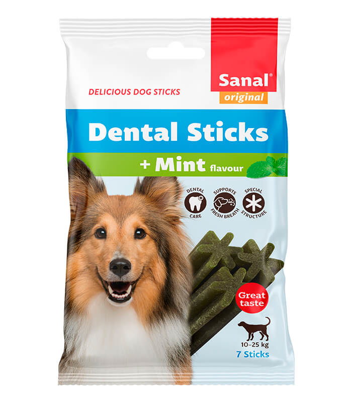 Cumpara  Tratamente - SANAL Dog Dental Sticks Medium 140g-7 sticks..