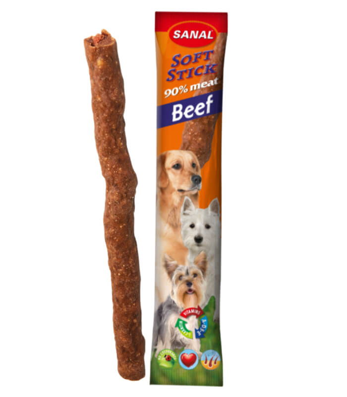 Cumpara  Tratamente - SANAL Dog Soft Sticks Beef 12g..