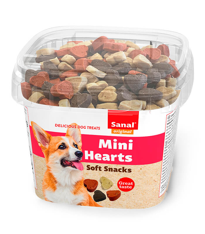 Cumpara  Tratamente - SANAL Dog Mini Hearts 100g..