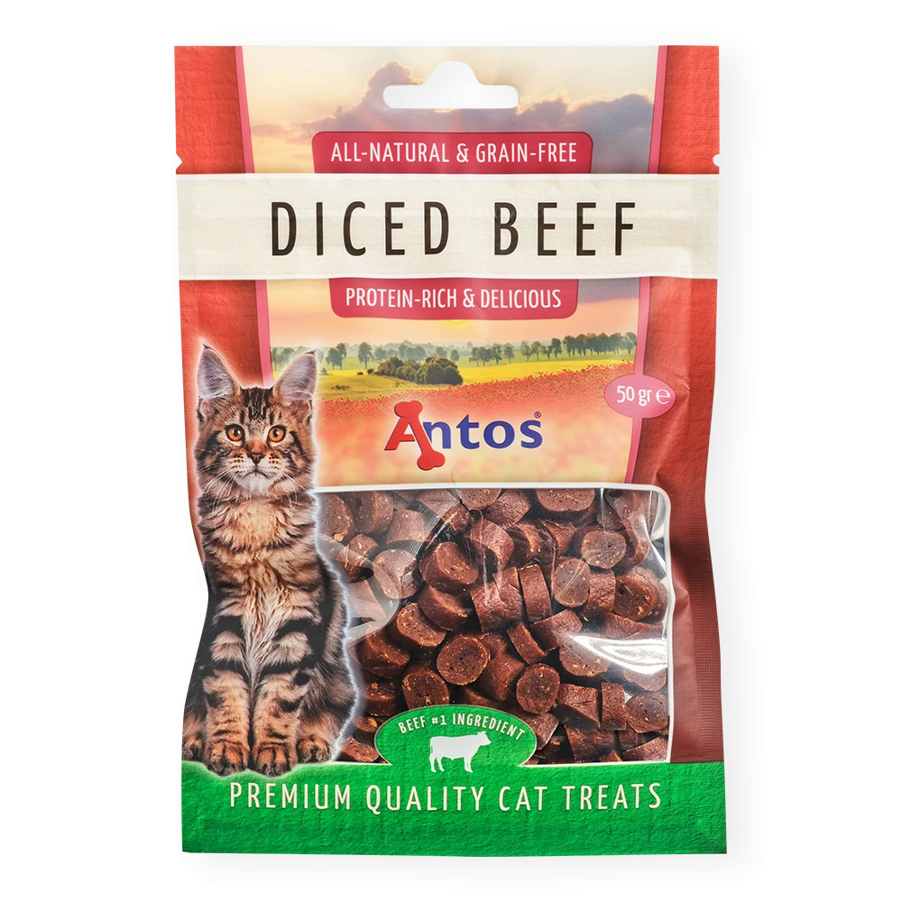 Antos Cat Treats Diced Beef 50 gr