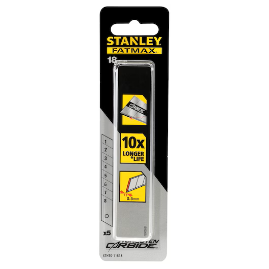Lamă 18mm Stanley Fatmax Carbide 5 buc STHT0-11818