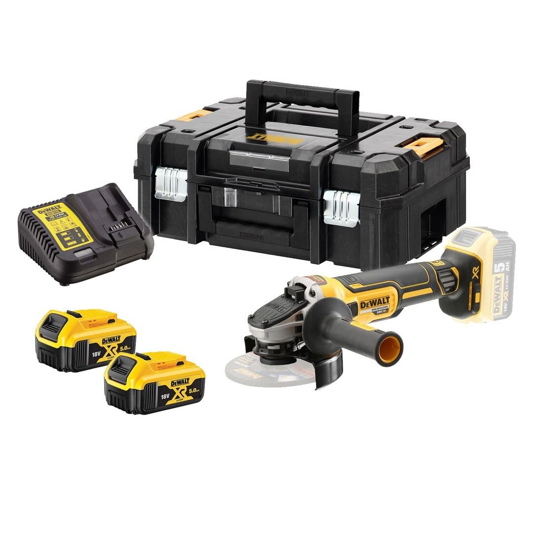 Polizor unghiular cu acumulator DeWALT DCG405P2
