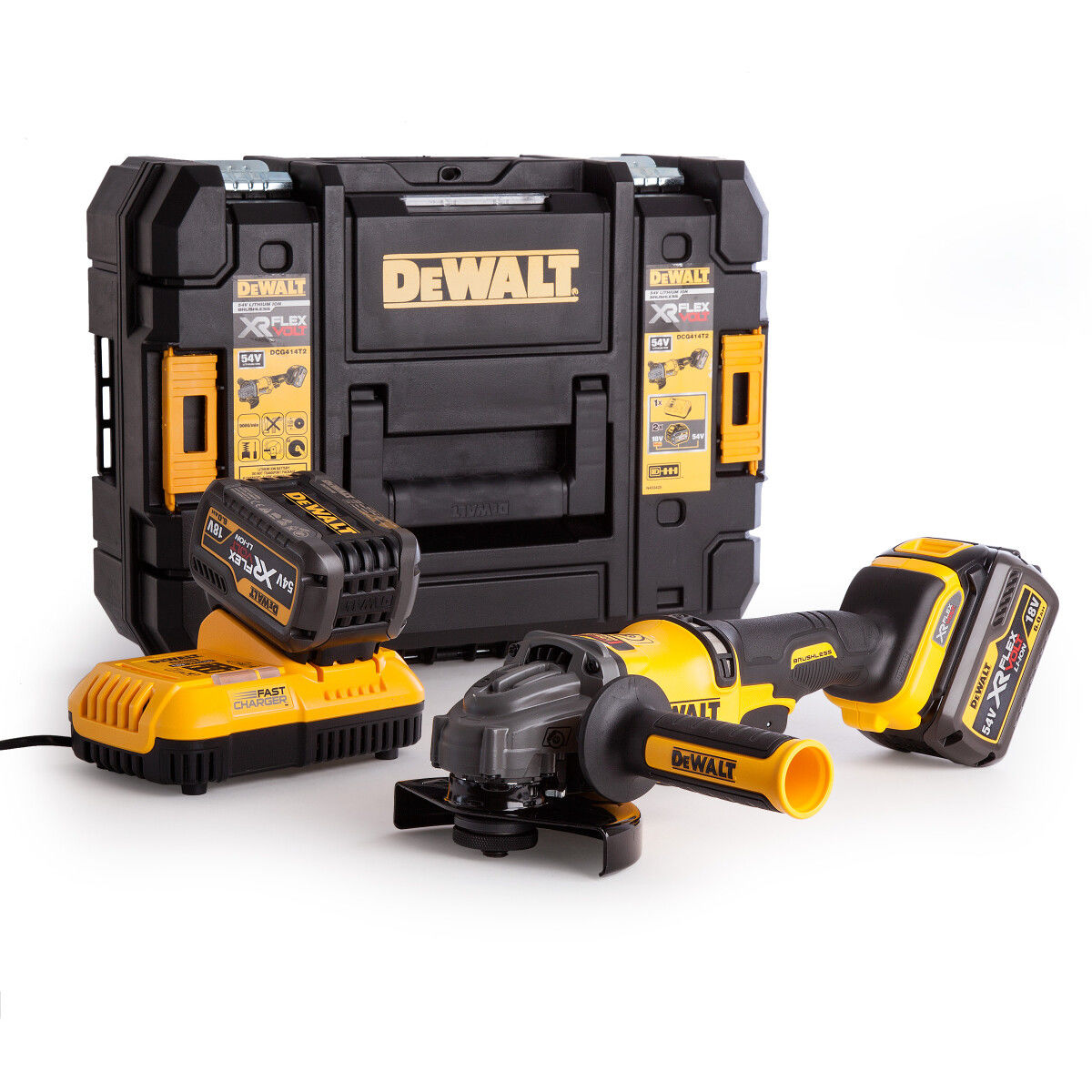 Polizor unghiular cu acumulator DeWALT DCG414T2