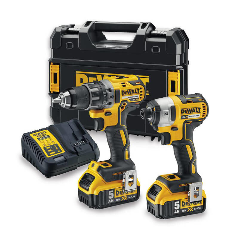 Set scule cu acumulator DeWALT DCK268P2T (DCD791+DCF887)