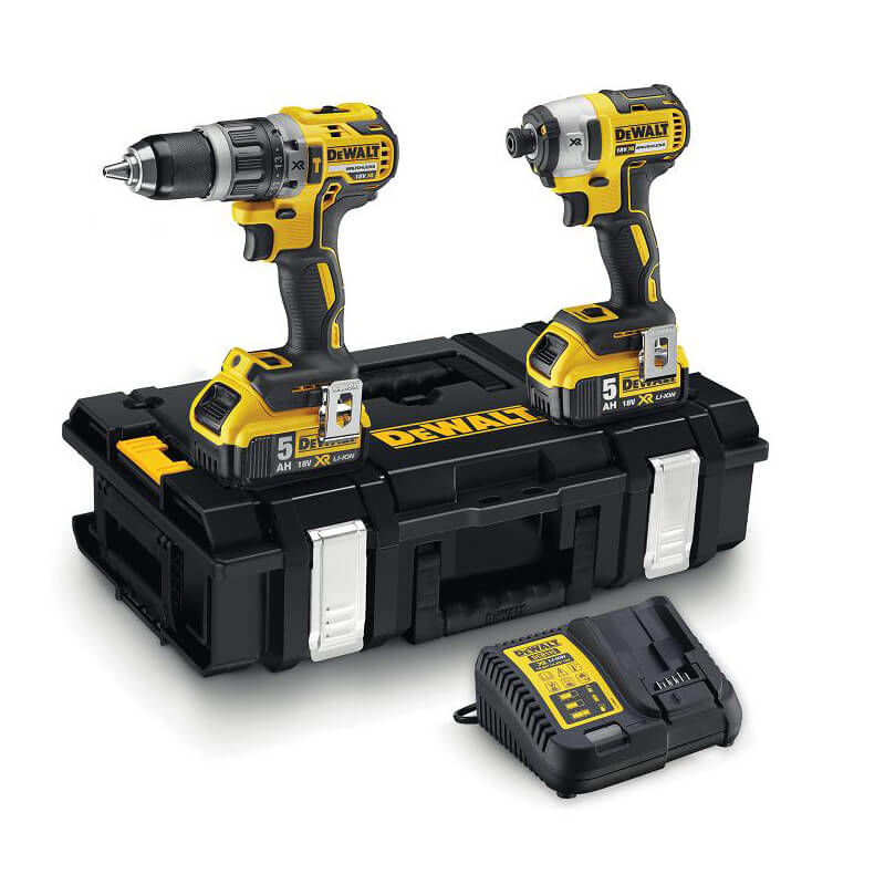 Set scule cu acumulator DeWALT DCK266P2T (DCD796+DCF887)