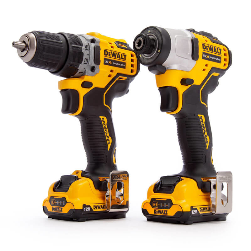 Set scule cu acumulator DeWALT DCK2110L2T (DCD701+DCF801)