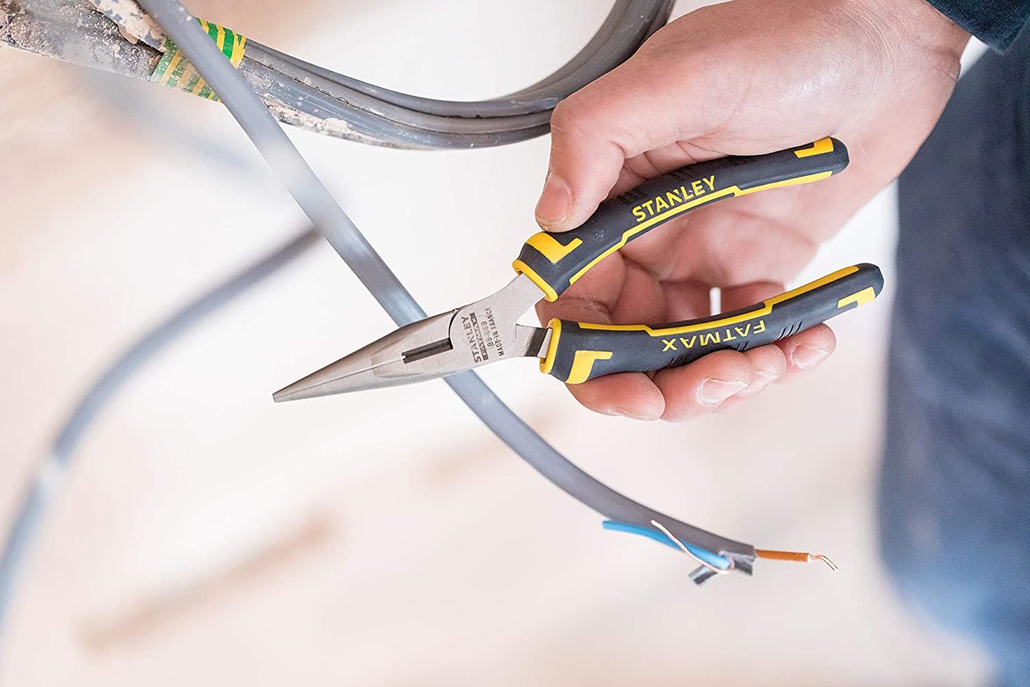 Cleste cu nas lung  Stanley FatMax 160 mm