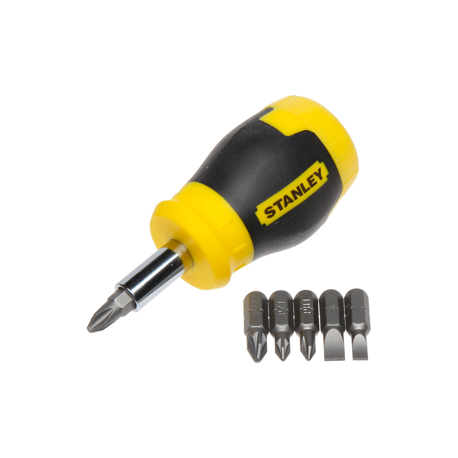 Отвертка Stanley Stubby Multibit  0-66-357