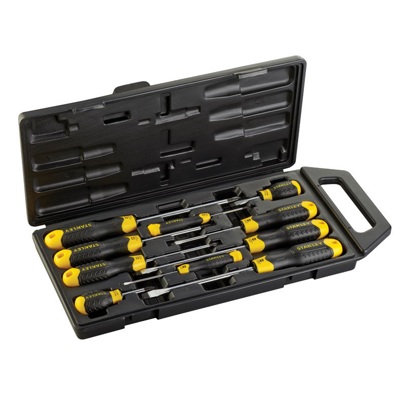 Cumpara  Seturi de șurubelnițe electrice și mecanice - Set surubelnite Stanley CUSHION GRIP 10buc 2-..