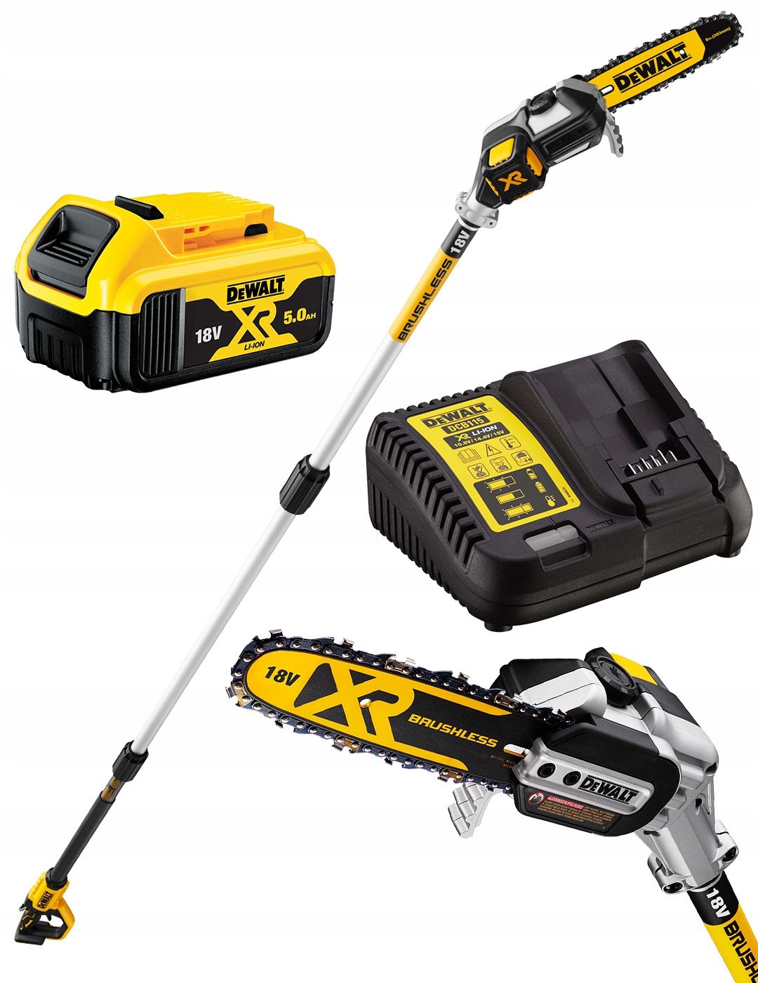 Fierestrau cu lant cu acumulator DeWALT DCMPS567P1