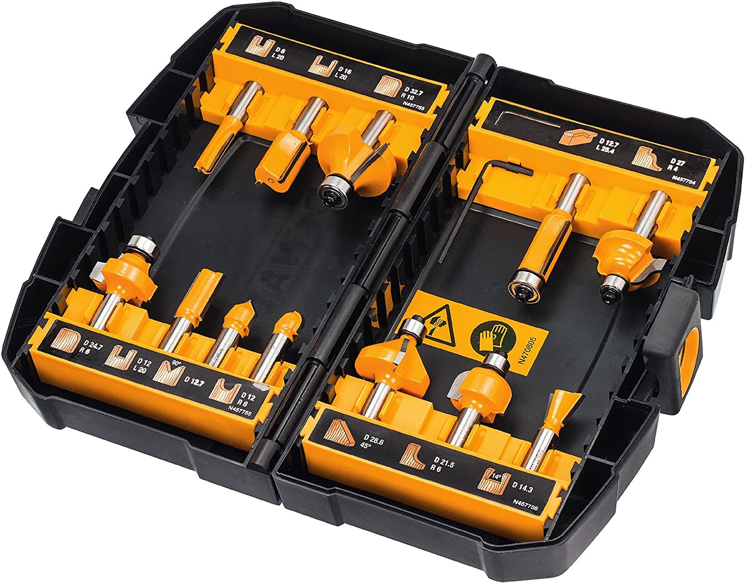 Set de freze pentru lemn DeWALT DT90016