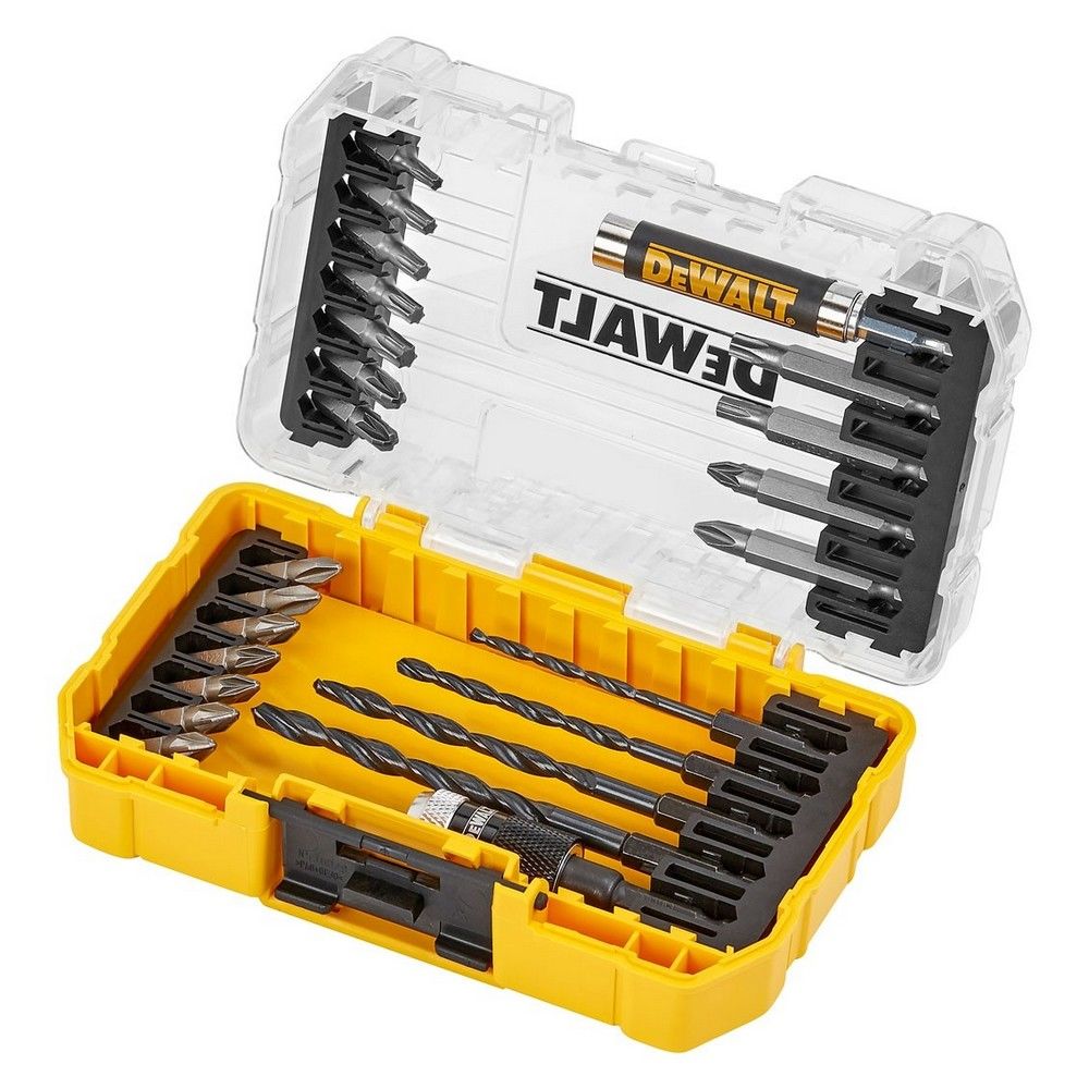 Set de burghie și biți cu suport magnetic DeWALT DT70708