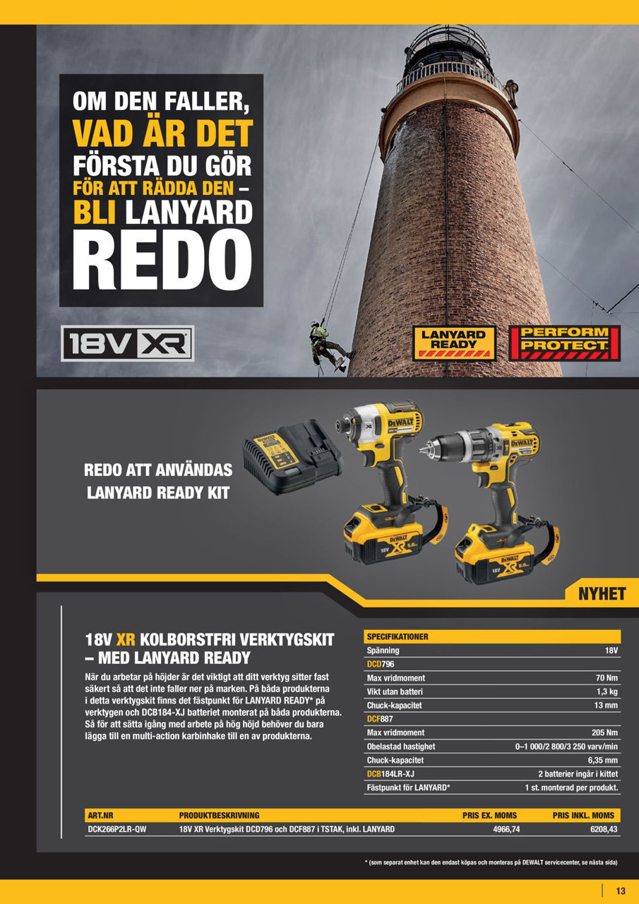 Set instrumente DCK266P2LR-QW (DCD796+DCF887)