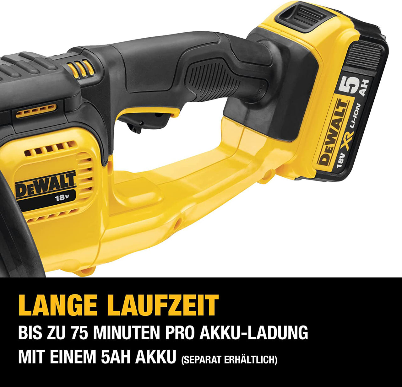 Mașină de tuns gard viu cu acumulator 18V  DEWALT DCM563PB-XJ