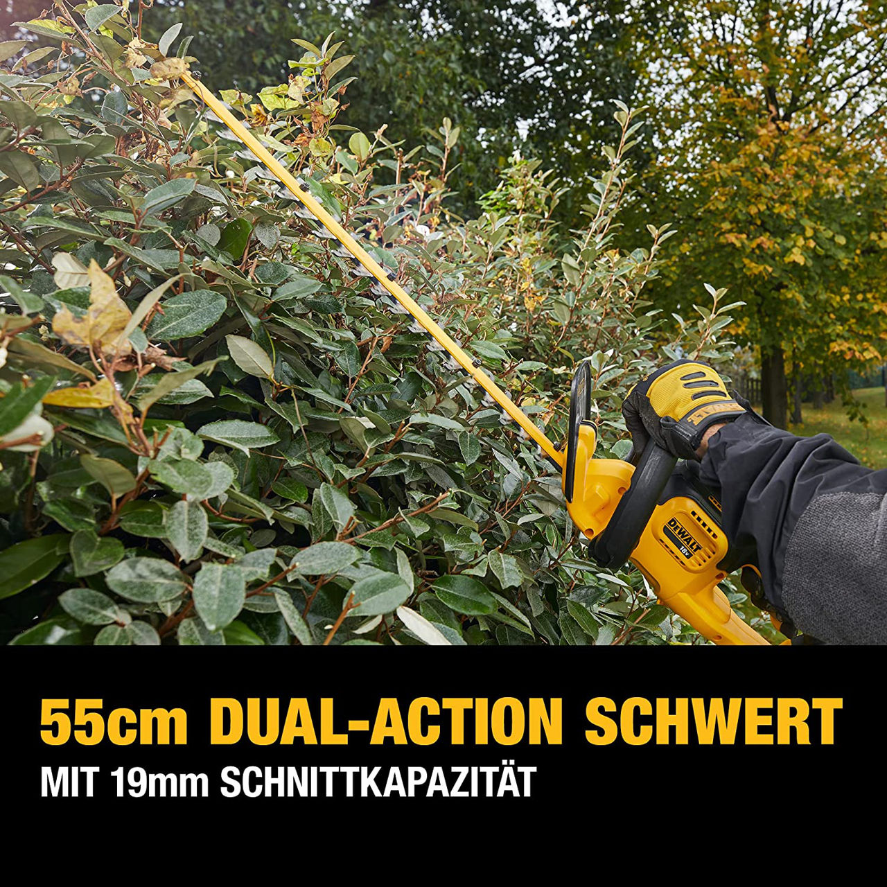 Mașină de tuns gard viu cu acumulator 18V  DEWALT DCM563PB-XJ