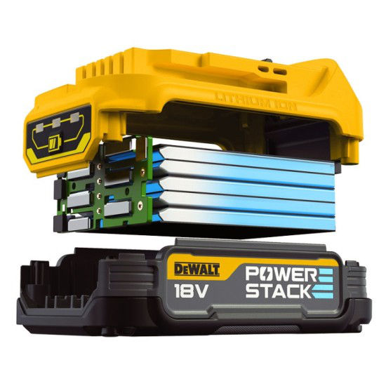 Set incarcator+2 acumulatori POWERSTACK DCB1102E2-QW