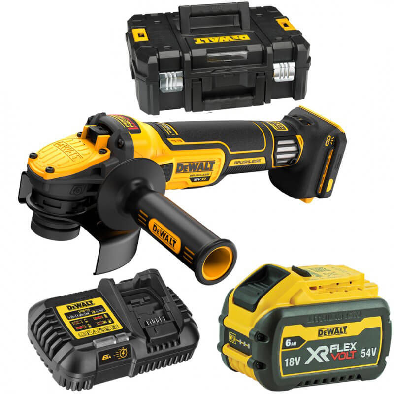 Șlefuitor colțar fără fir DeWALT DCG409VST1-QW