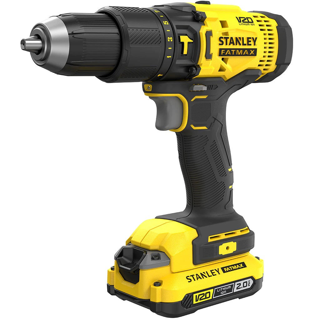 Masina de gaurit si insurubat cu percutie cu acum.Stanley FATMAX SFMCD711C2K-QW