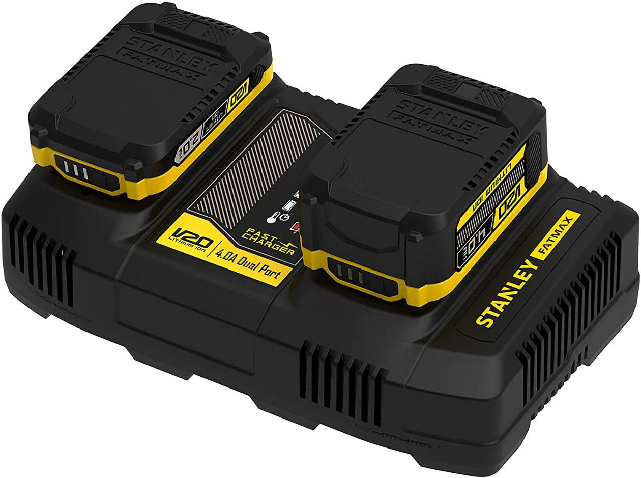 Încărcător  "rapid" V20 p/u doua baterii Stanley FATMAX SFMCB24-QW