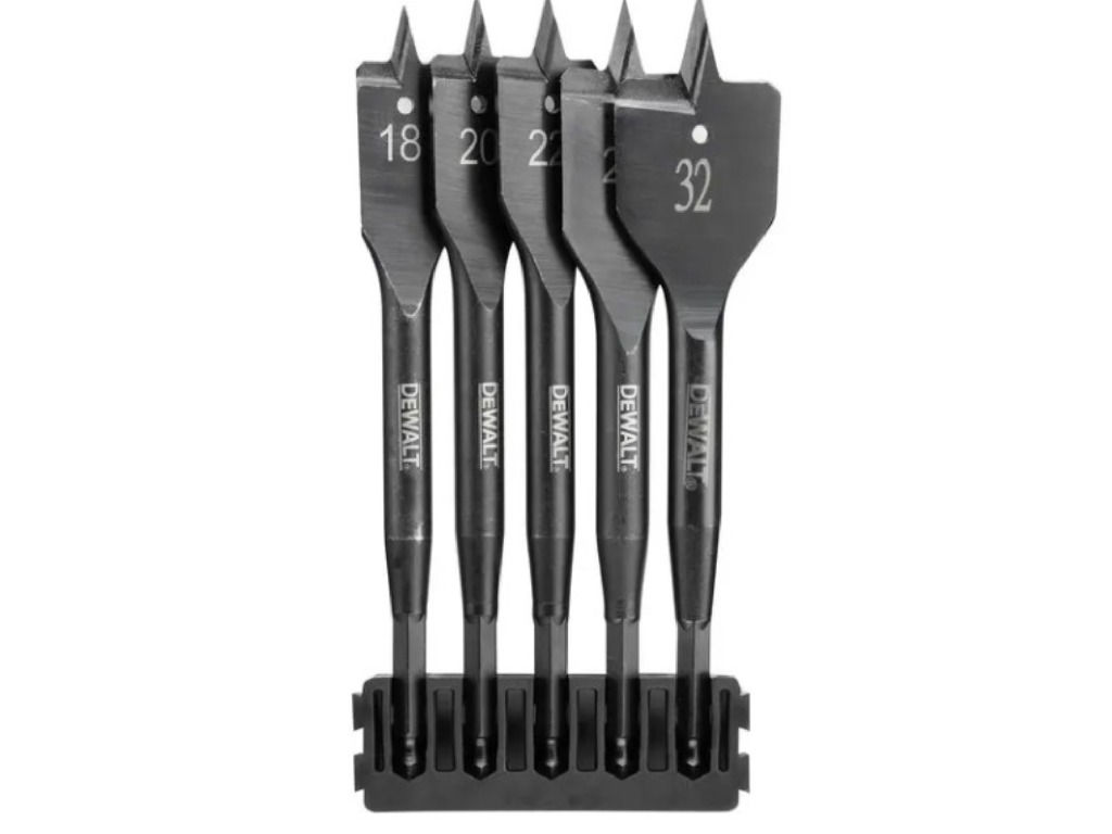 Set de burghie plate p/u lemn 18-32mm DeWALT DT70832-QZ