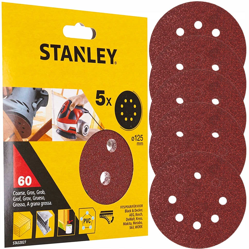 Disc autoadeziv de 125 mm P60 (5 buc.) STA32027